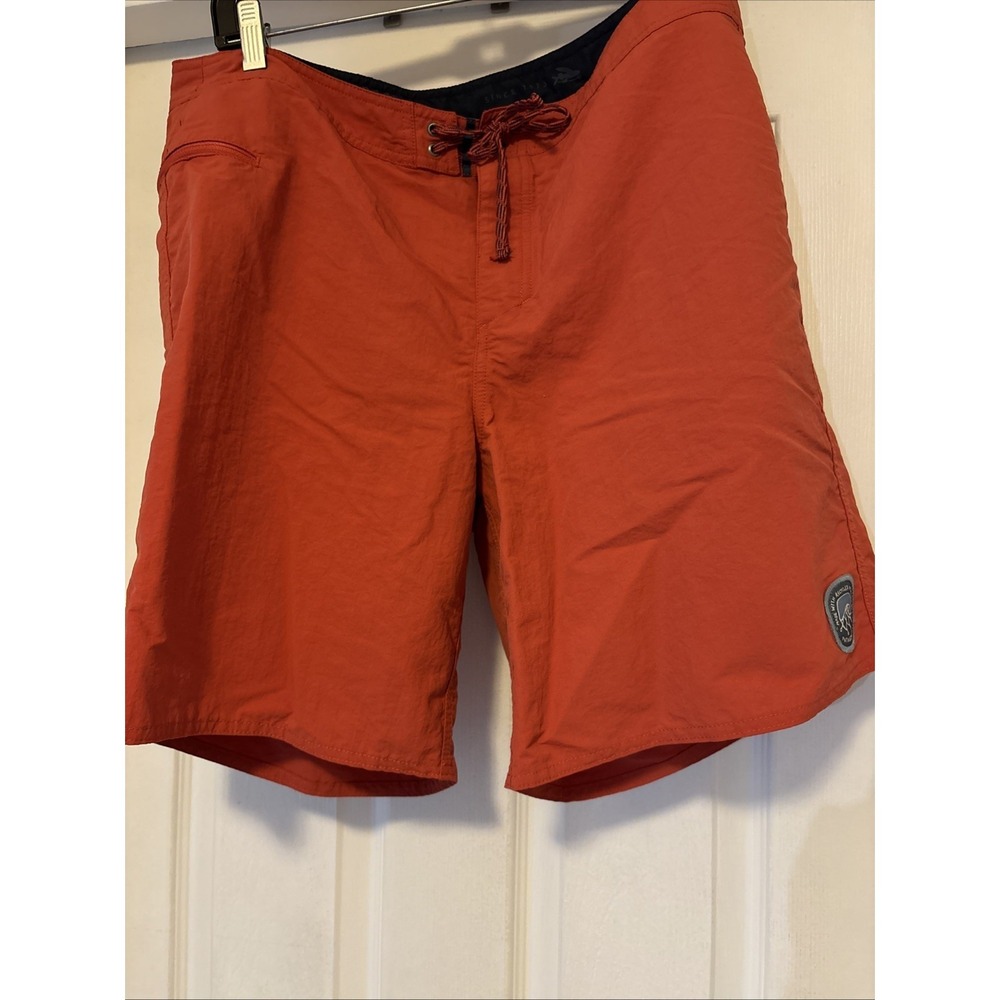 Patagonia Mens Unlined Wavefarer Board Shorts Swim Surf Salmon 100% Nylon 36"